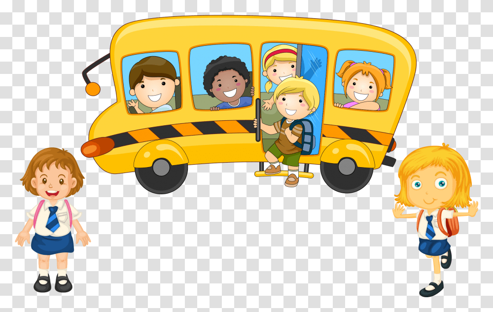 School Bus, Transportation, Vehicle, Van, Person Transparent Png