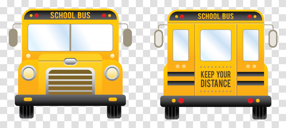 School Bus Yellow School Bus Yellow School Bus Back, Vehicle, Transportation, Machine Transparent Png