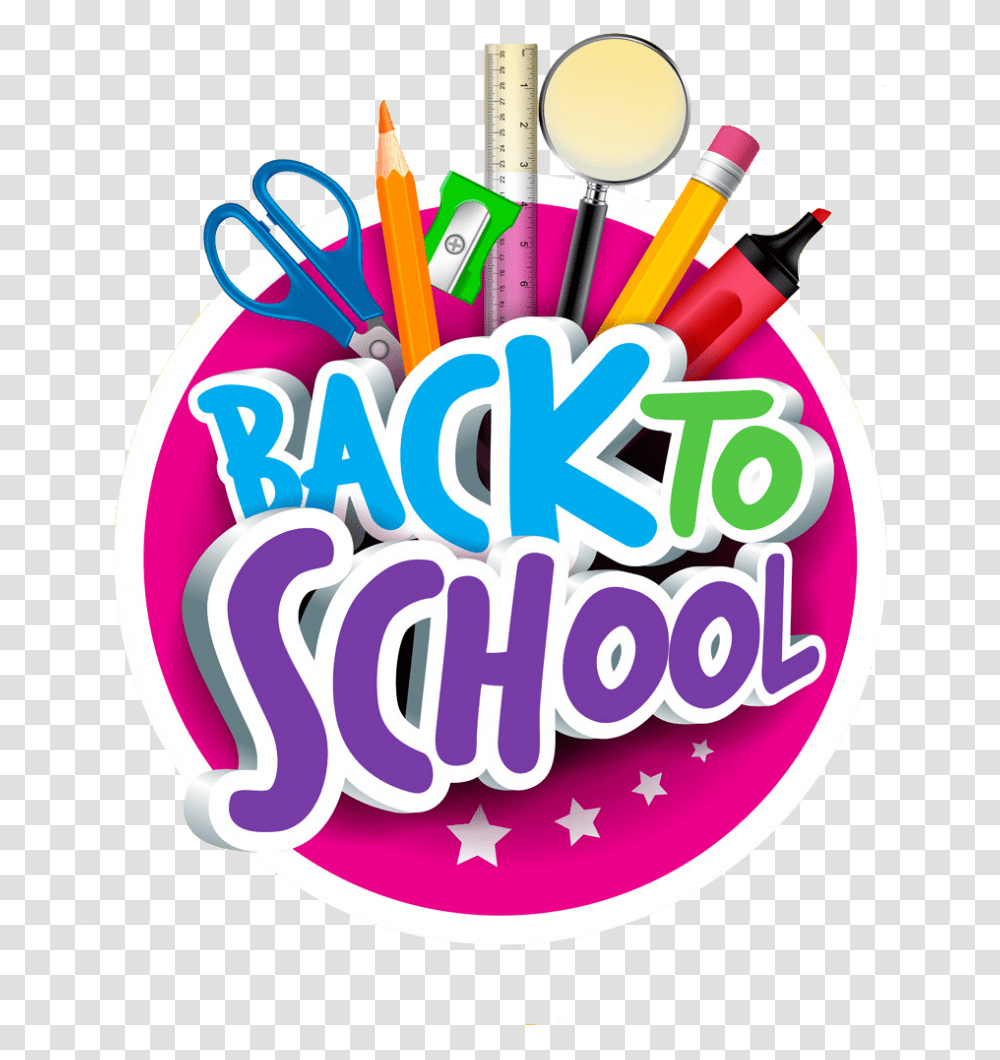 School Cartoon Logo Back To School, Flyer, Poster, Paper, Advertisement Transparent Png