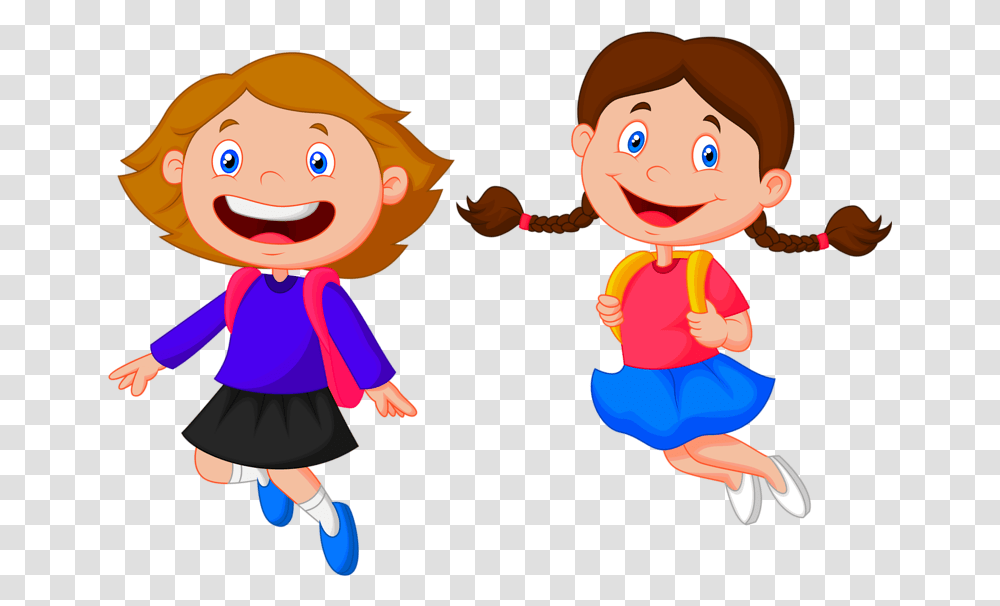 School Child Cartoon, Person, Female, Girl, People Transparent Png