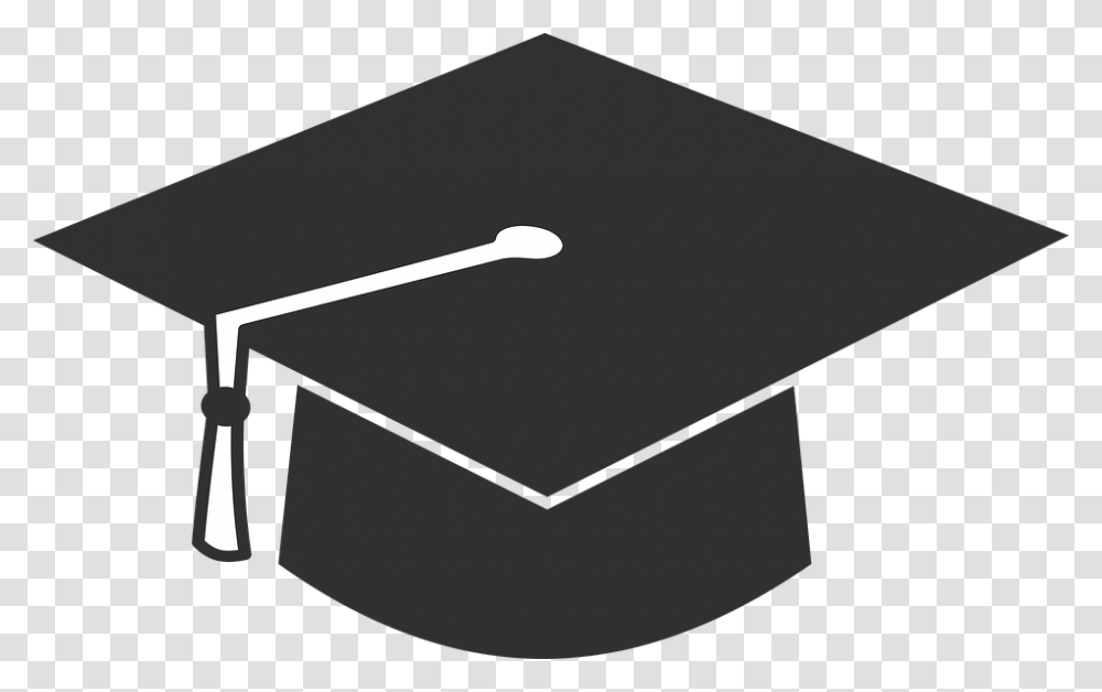 School Clipart Without Background Black And White, Graduation Transparent Png