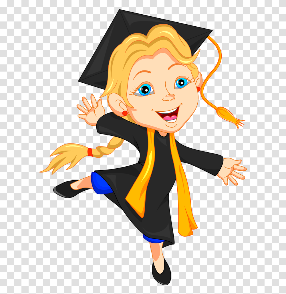 School Cliparts College Bound Happy Graduation Girl Clipart, Person, Human, Hand Transparent Png
