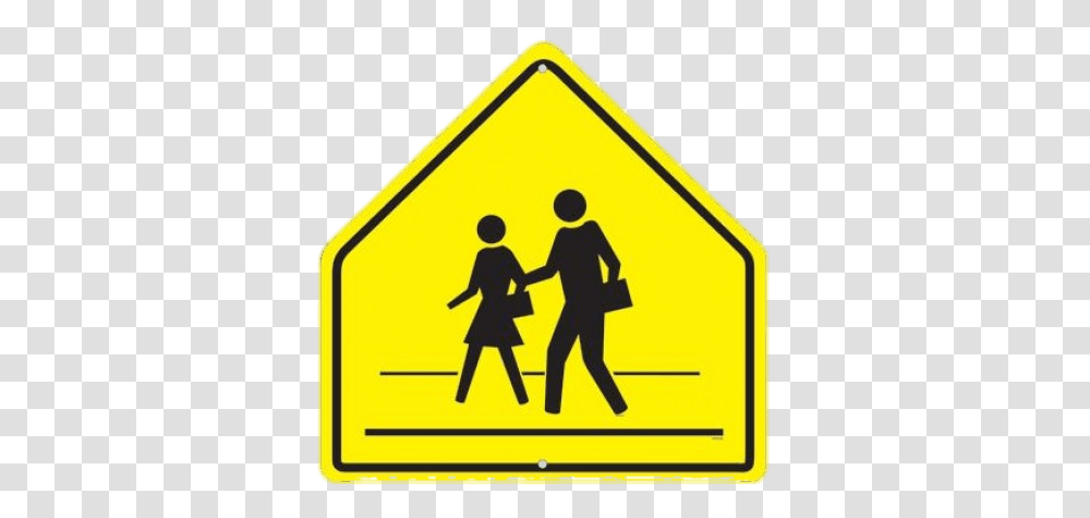 School Crosswalk Sign, Road Sign, Person, Human Transparent Png