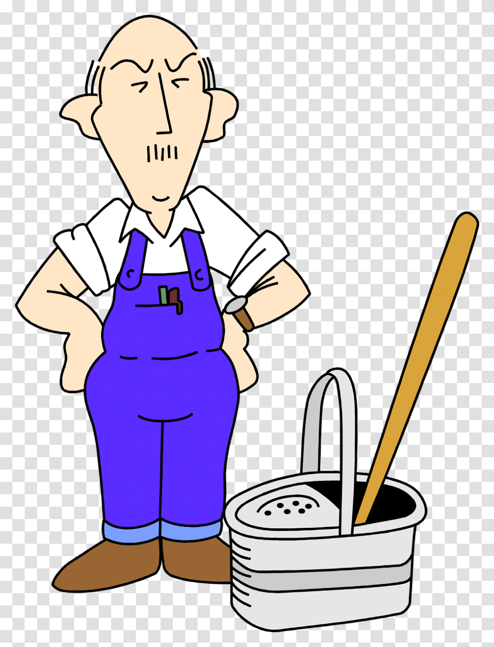 School Custodian Clip Art, Person, Human, Washing, People Transparent Png