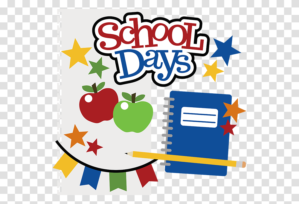 School Days For Scrapbooking School Free, Label, Sticker Transparent Png