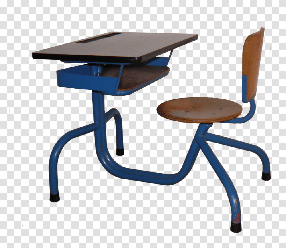 School Desk On Hold End Table, Furniture, Chair, Standing, Scale Transparent Png