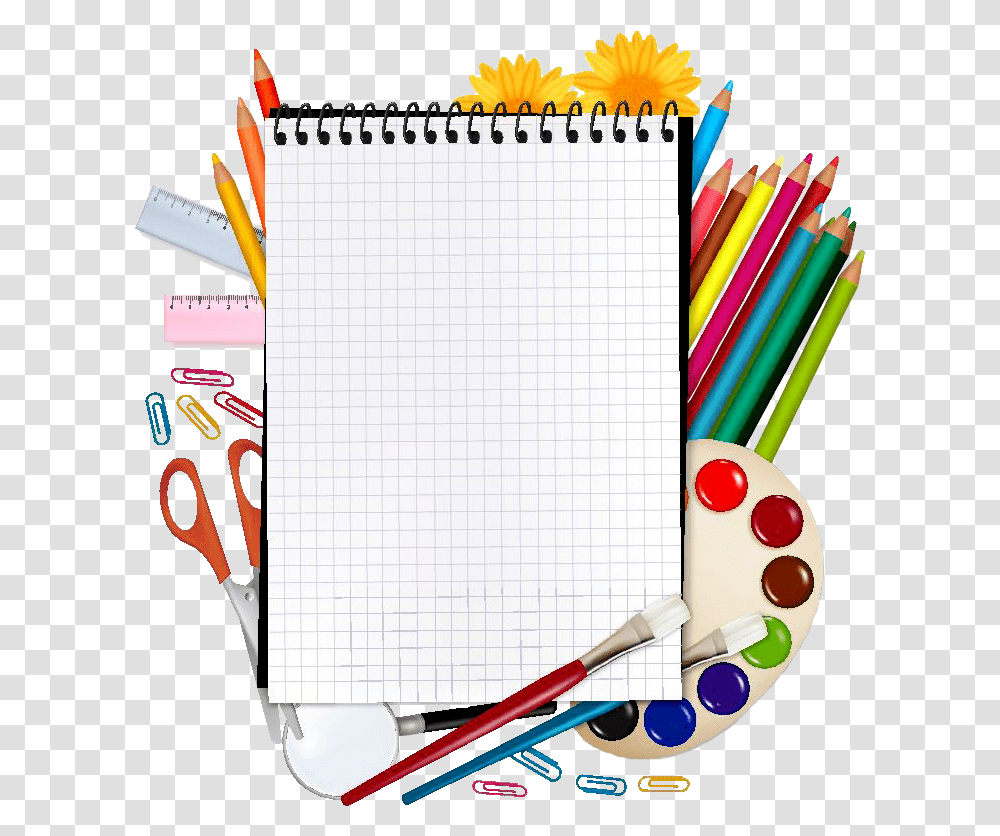 School Desktop Wallpaper Student Pencil Paper Stationery Background Vector, Drawing, White Board Transparent Png
