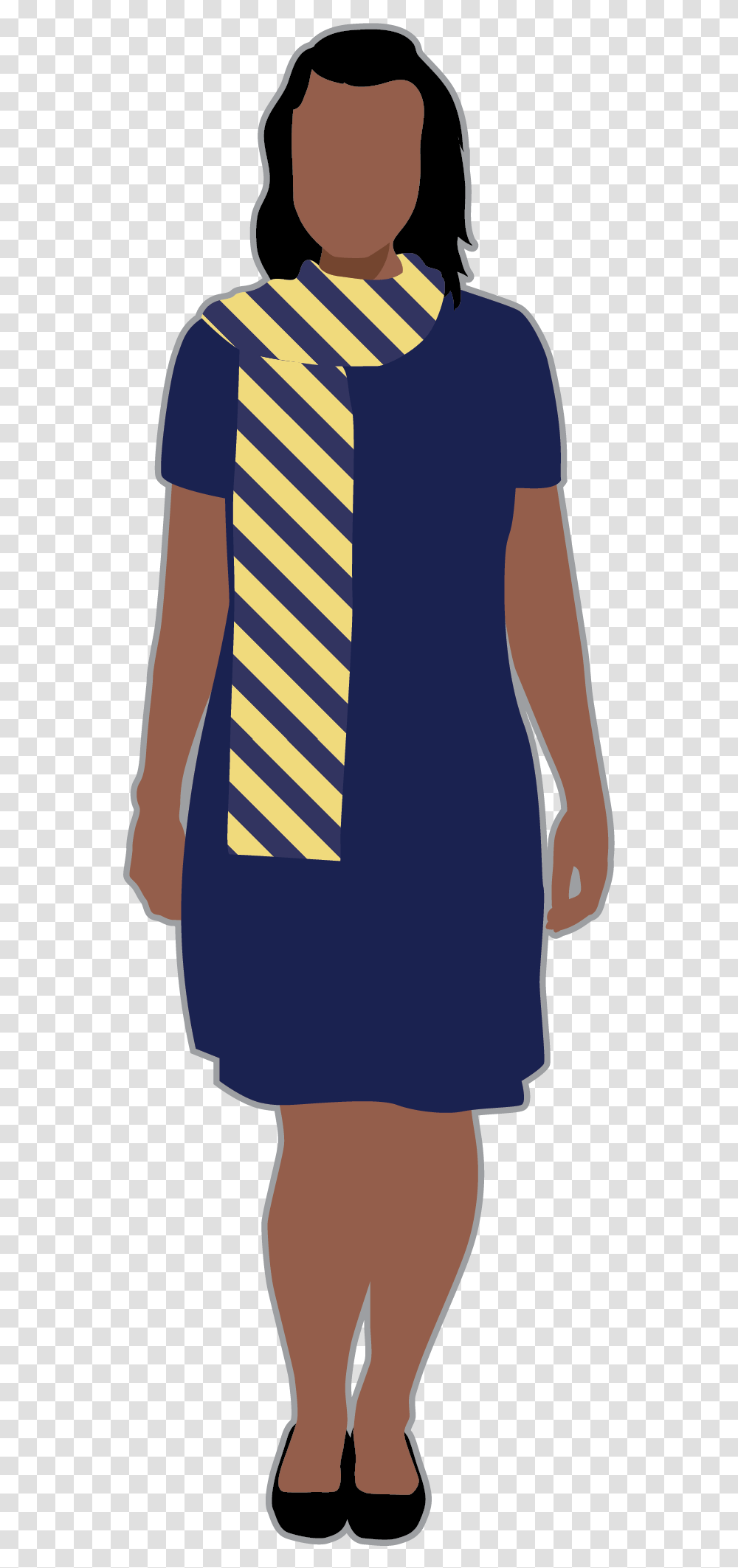 School Dress, Person, Sleeve, Tie Transparent Png