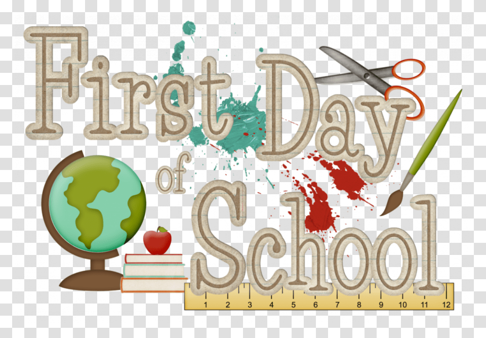 School Dress Code Clipart Svg Download First Day Of 1st Day Of School 2018 2019, Scissors, Alphabet Transparent Png