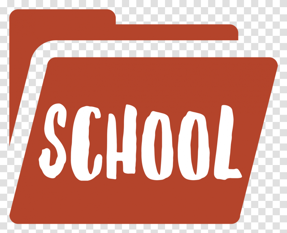 School Folder Rust Sign, Label, Word, Logo Transparent Png