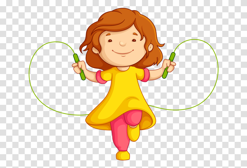 School Girl Jumping Rope Clipart, Toy, Cupid, Elf, Hula Transparent Png