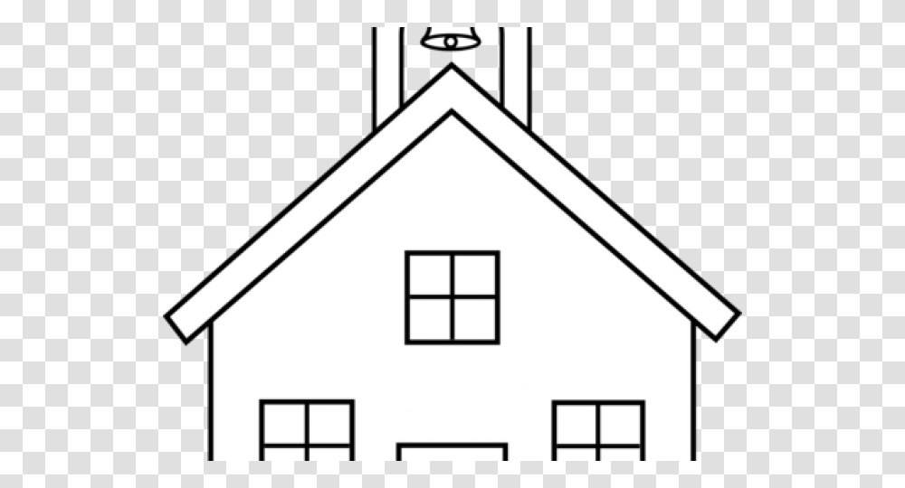 School House Outline Triangle, Building, Housing, Architecture, Church Transparent Png
