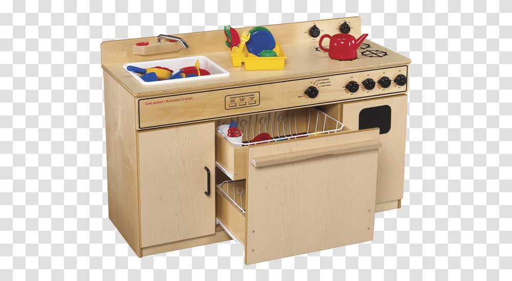 School Kitchen Center Background Childcraft Kitchen Set, Furniture, Drawer, Table, Desk Transparent Png
