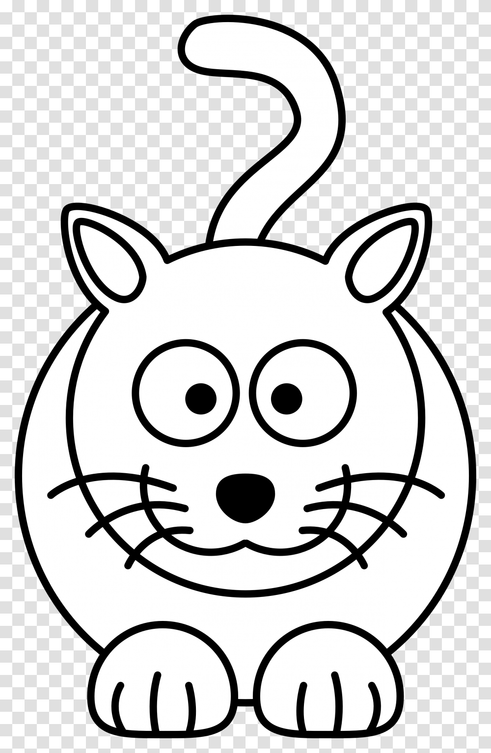 School Kitten Cliparts, Stencil Transparent Png