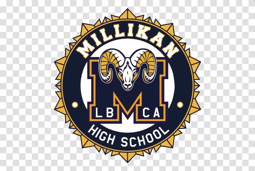 School Logo Millikan High School Long Beach Logo, Label, Interior Design Transparent Png