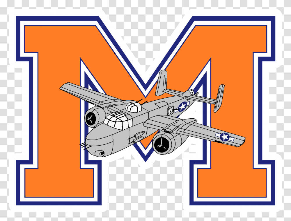 School Logo Mitchell High School Marauders, Aircraft, Vehicle, Transportation, Spaceship Transparent Png