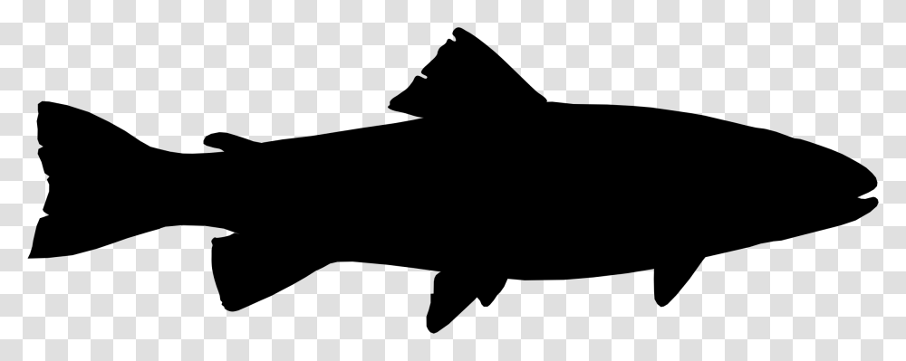 School Of Fish At Getdrawings Com Free Trout Silhouette Clip Art, Gray, World Of Warcraft Transparent Png