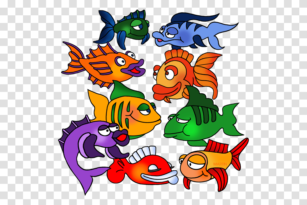 School Of Fish School Of Fish Cartoon, Dragon, Drawing, Poster Transparent Png