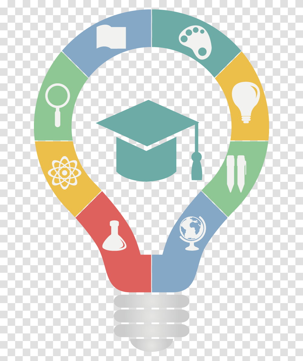 School Painted Light Vector Bulb Logo Education Clipart, Graduation, Text Transparent Png