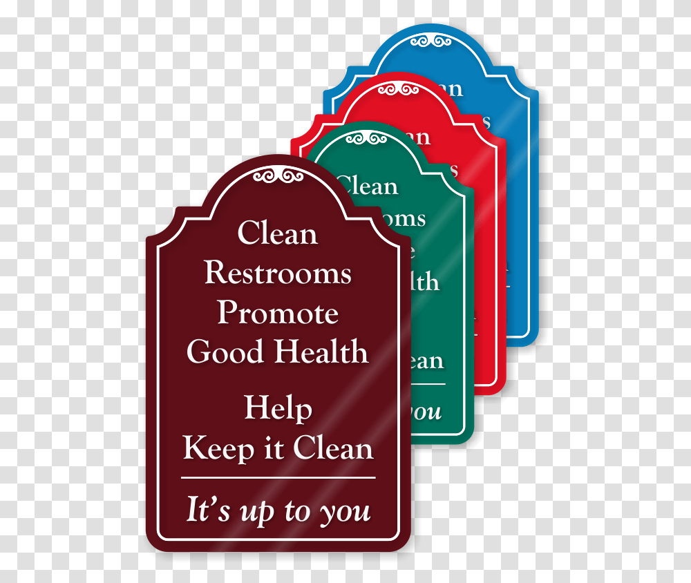 School Restroom Clipart Jpg Library Keep Clean Rest Room Promote Good Health, Label, Paper, Flyer Transparent Png