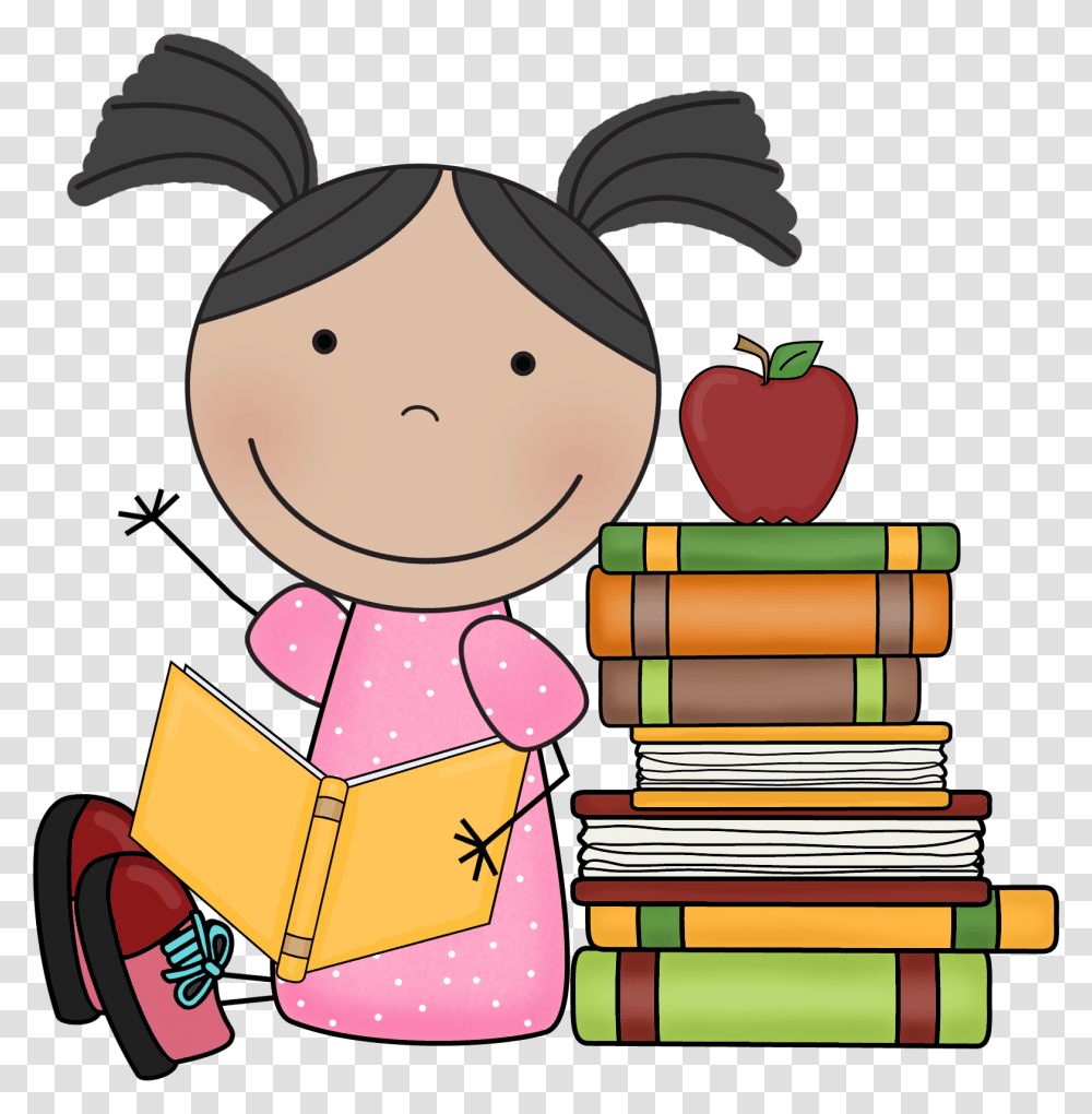 School School Stuff Doodles, Reading, Girl, Female, Book Transparent Png