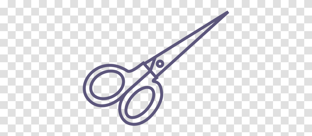 School Scissors Stroke Icon Dot, Blade, Weapon, Weaponry, Shears Transparent Png