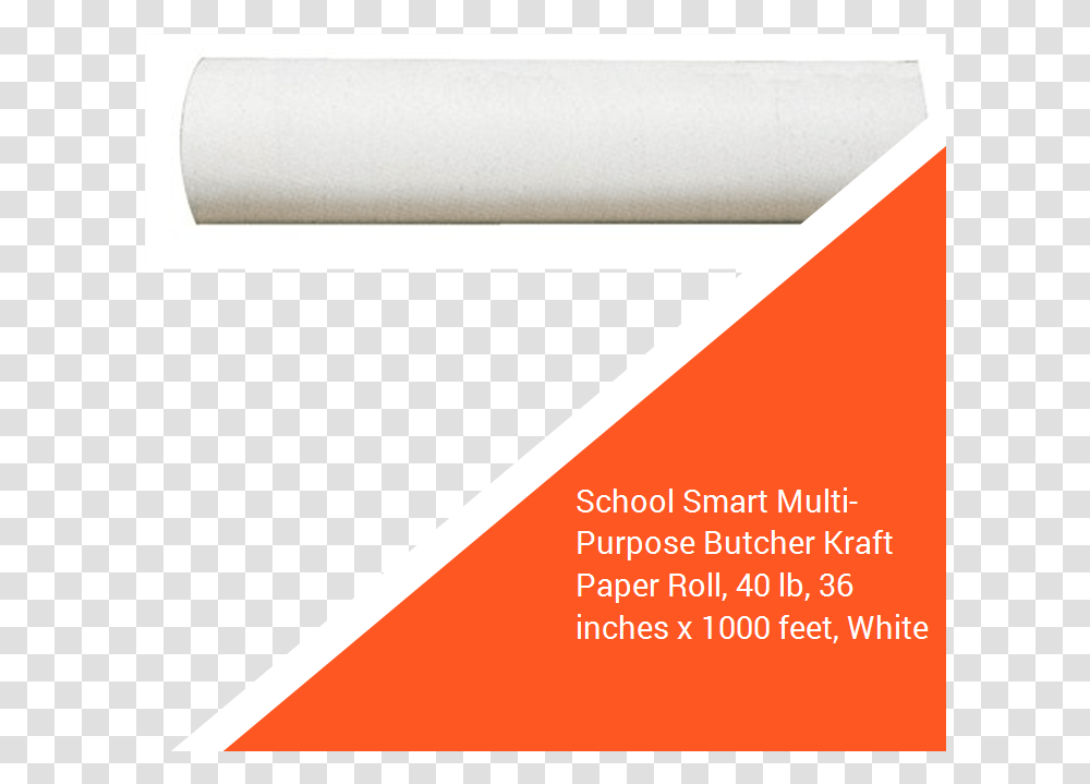 School Smart Multi Purpose Butcher Kraft Paper Roll Coquelicot, Envelope, Weapon, Weaponry Transparent Png