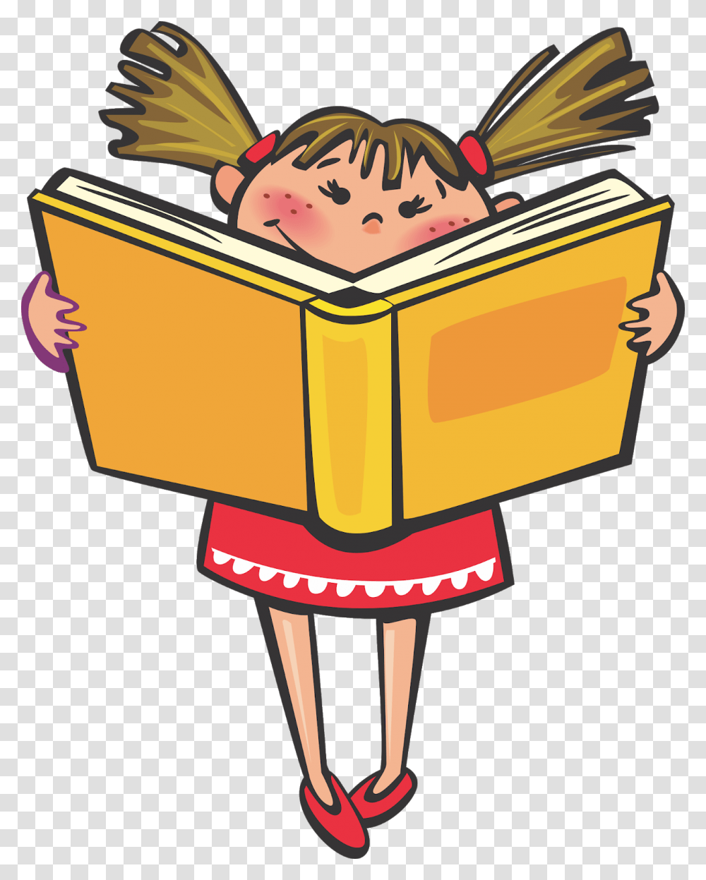 School Student, Reading Transparent Png