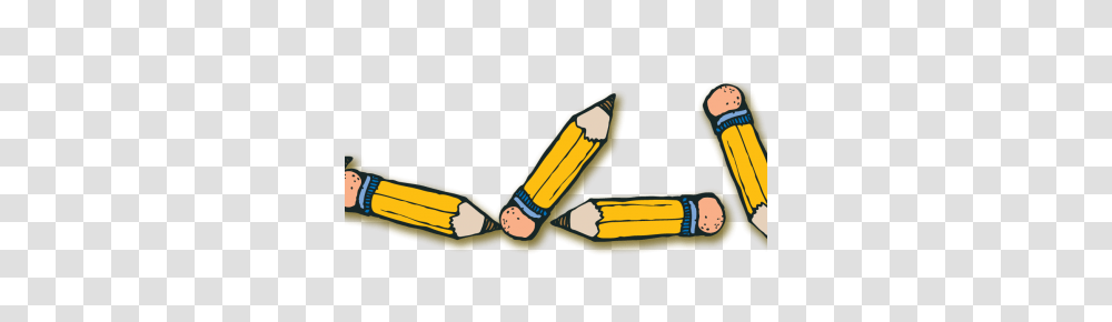 School Supplies Border Clipart, Pencil Transparent Png