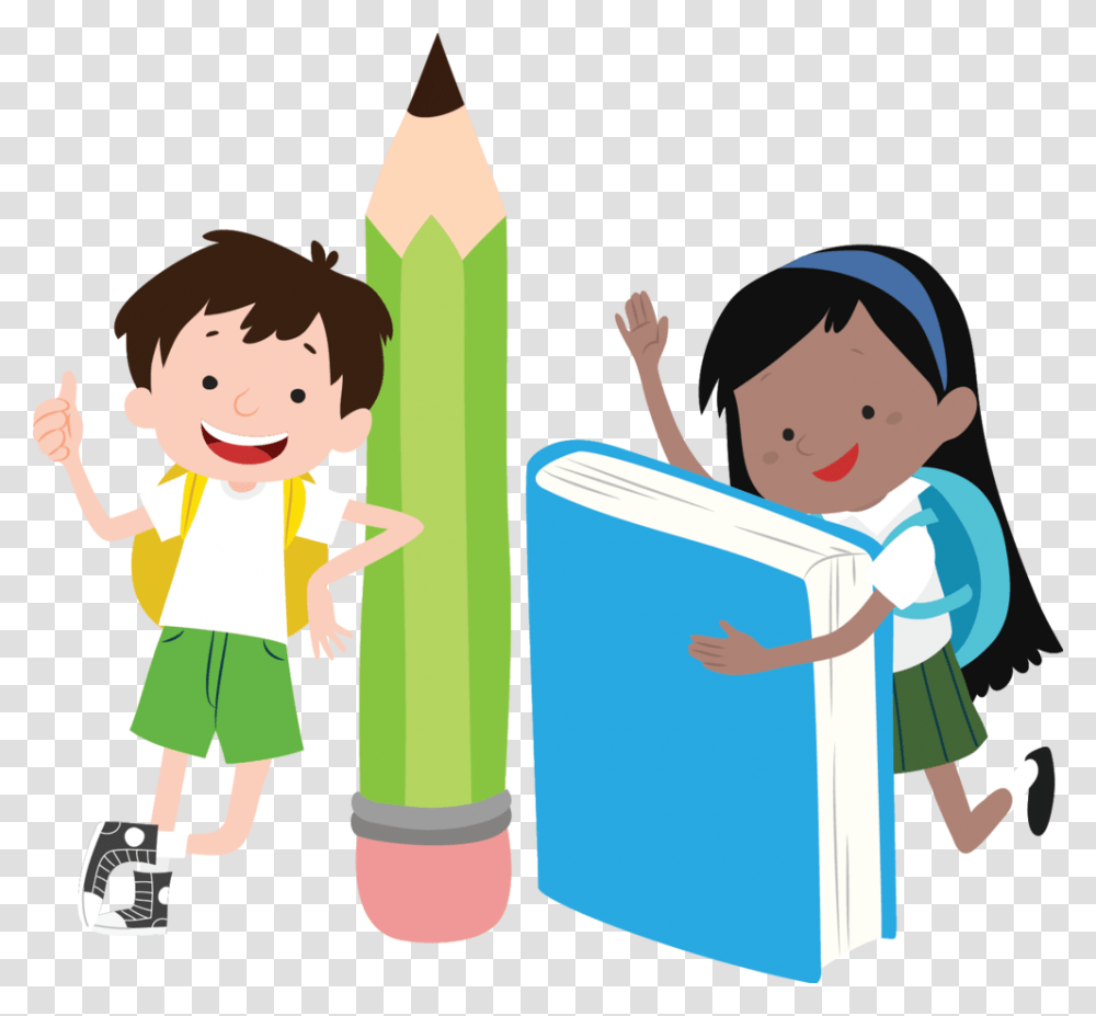 School Supplies For The Community Clipart For Kids, Person, Human, Reading, Drawing Transparent Png
