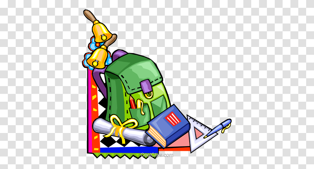 School Supplies Royalty Free Vector Clip Art Illustration, Lawn Mower, Tool Transparent Png
