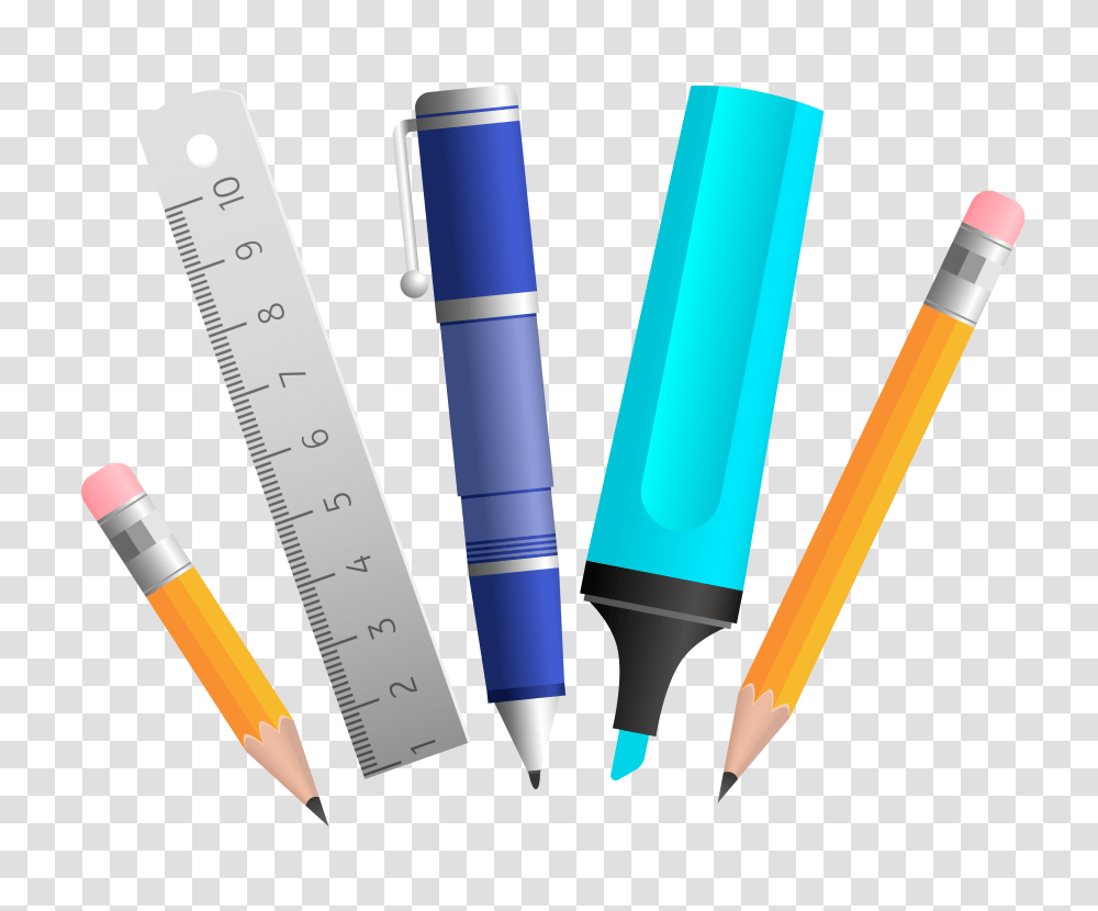 School Tools, Pen, Marker Transparent Png