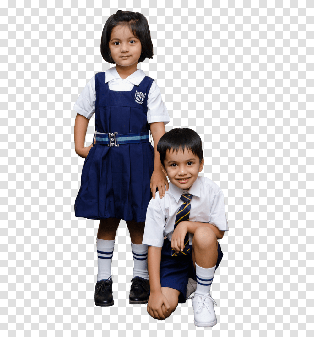 School Uniform, Tie, Person, Boy, Shoe Transparent Png