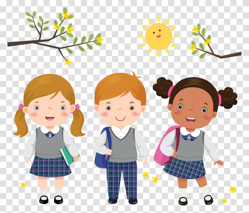 School Uniforms Uniform Vector Wear Student Child Clipart Student Uniform Clipart, Person, Human, Costume, People Transparent Png