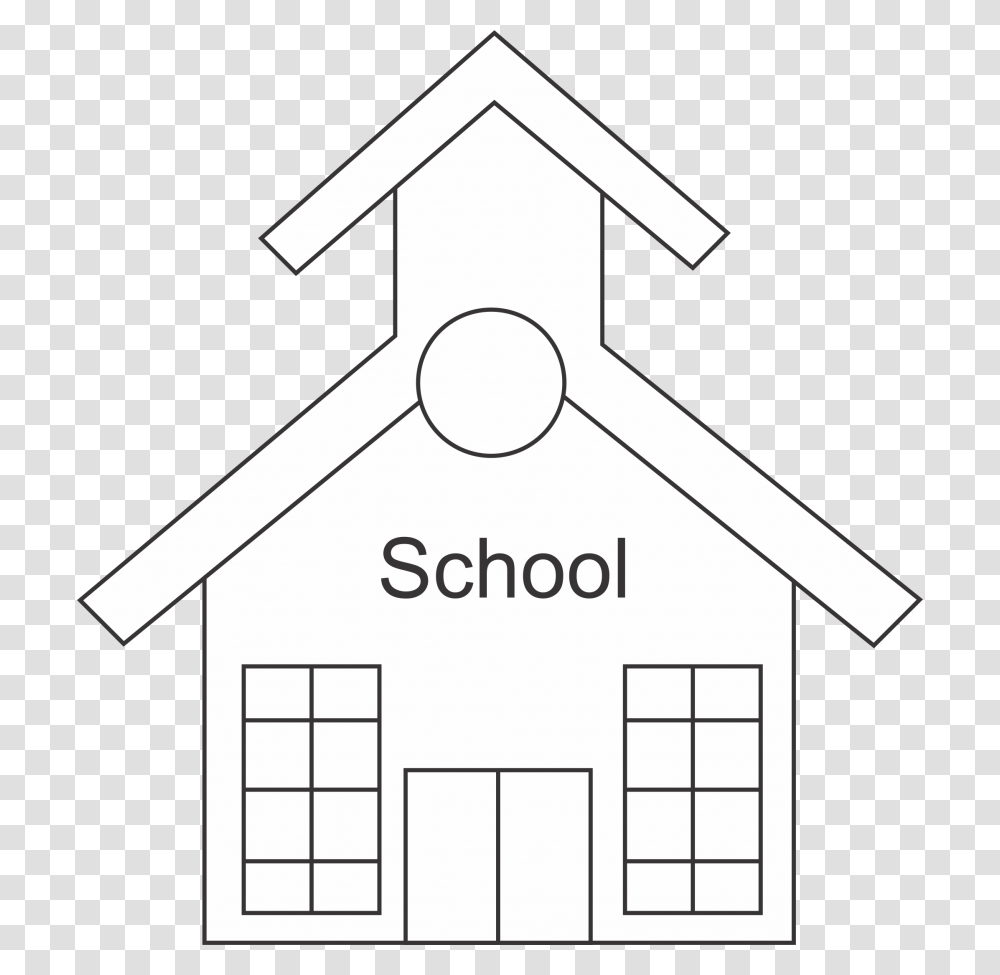 Schoolhouse Silhouette Coloring Book School House Black School House Outline, Housing, Building, Sink Faucet, Diagram Transparent Png