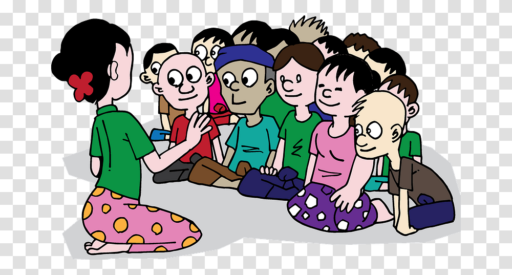 Schoolkids With A Teacher Clipart School Indoctrination, Crowd, Poster, Video Gaming Transparent Png