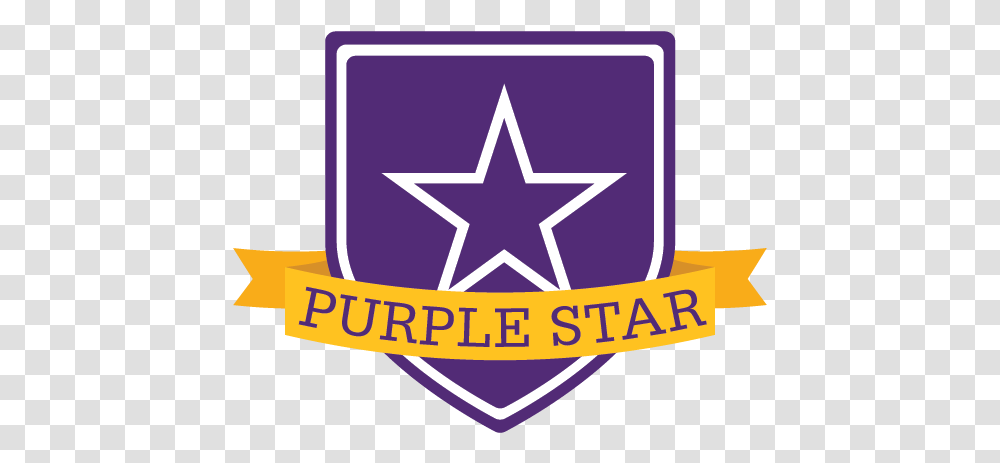 Schools Earns Purple Star Frac Aquitaine, Symbol, Star Symbol, Logo, Trademark Transparent Png