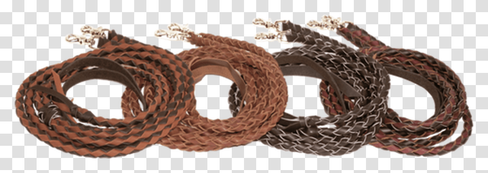 Schutz Brothers Braided Black Leather Roping Reins Wicker, Snake, Reptile, Animal, Hole Transparent Png