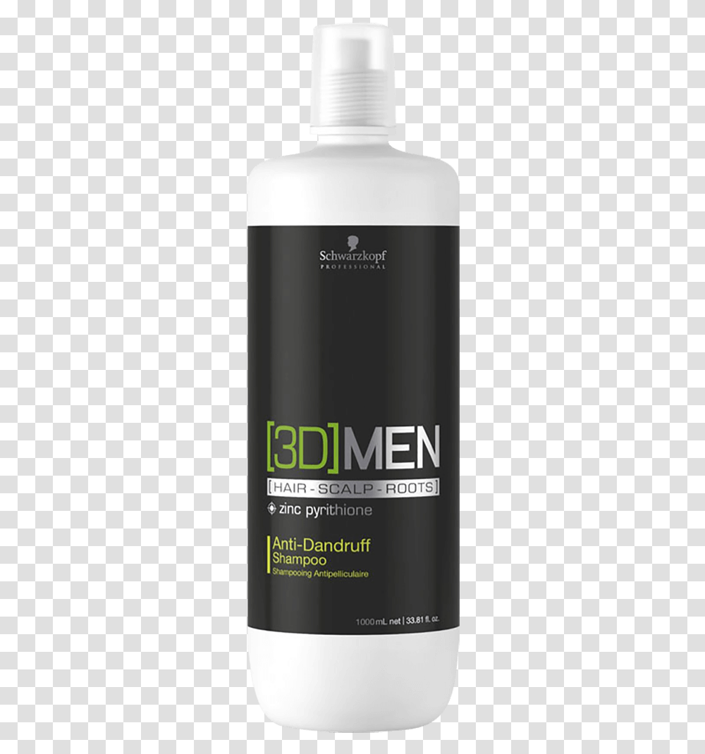 Schwarzkopf 3dmen Anti Dandruff Shampoo 1000ml Bottle, Aluminium, Tin, Can, Spray Can Transparent Png