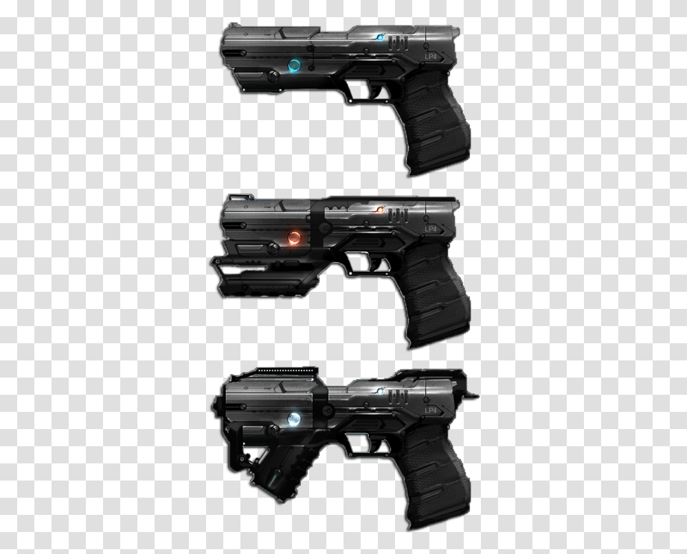 Sci Fi Futuristic Pistol, Gun, Weapon, Weaponry, Handgun Transparent Png