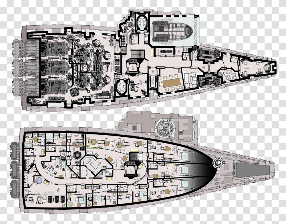 Sci Fi Ship Map, Plan, Plot, Diagram, Vehicle Transparent Png