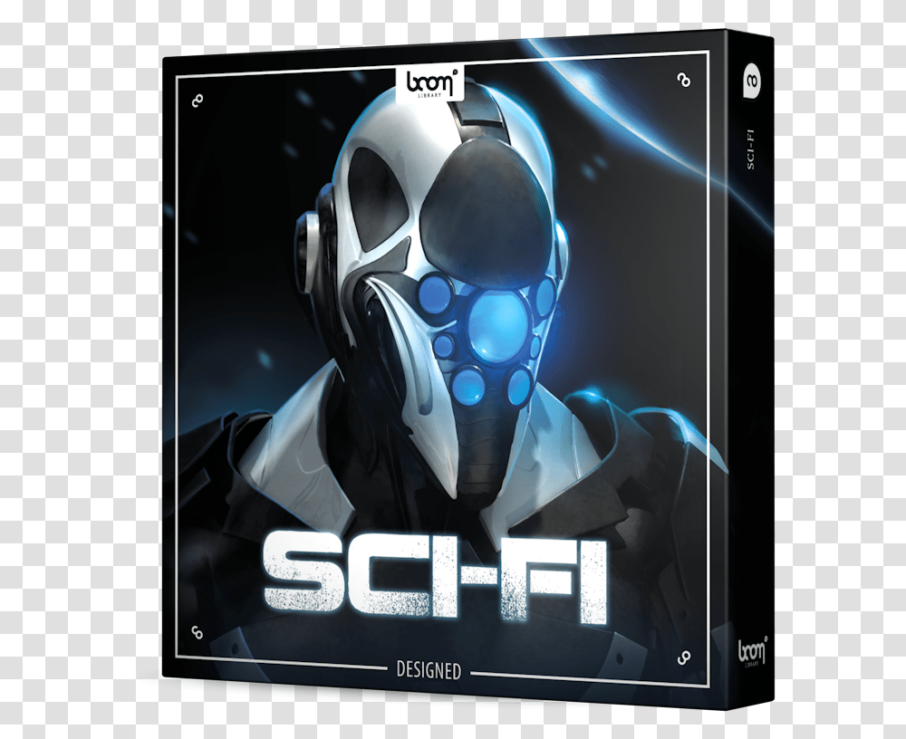Sci Fi Sound Effects Library Product Box Boom Library Sci Fi, Helmet, Apparel, Monitor Transparent Png