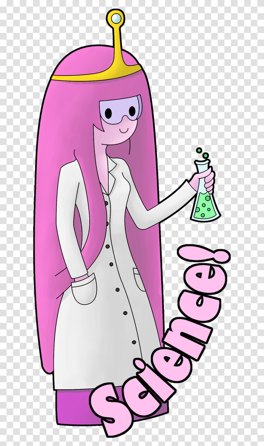 Science By Herbivoreross Princess Princess Bubblegum Mouse Science, Clothing, Person, Sleeve, Long Sleeve Transparent Png
