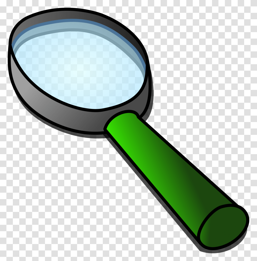 Science Clip Art Image Black, Magnifying, Hammer, Tool Transparent Png