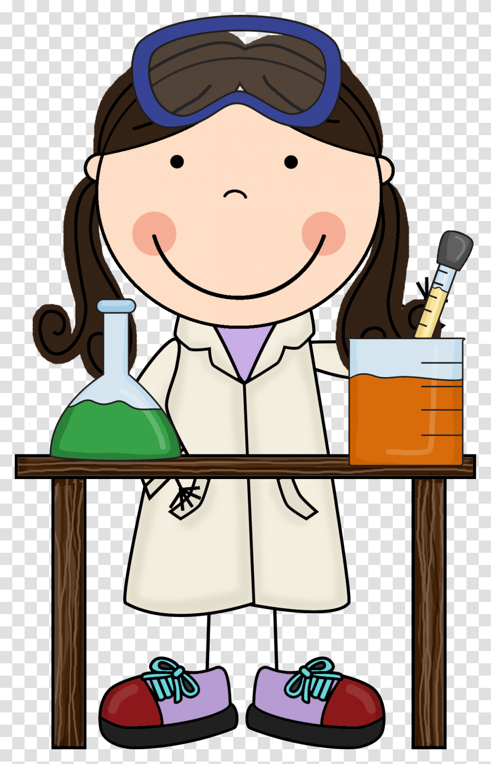 Science Clipart Free, Scientist, Smelling Transparent Png