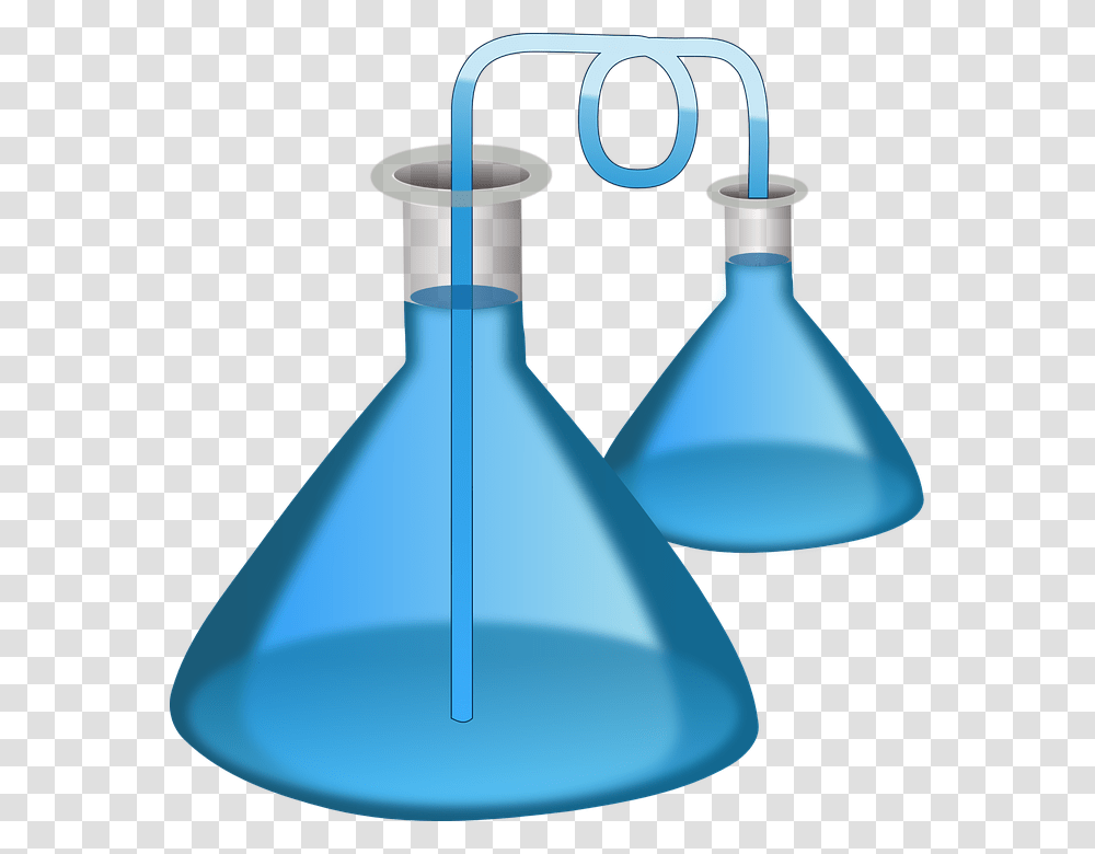 Science Equipment With Microscope And Beakers Illustration Laboratory Clipart, Lamp, Turquoise, Bottle, Light Transparent Png