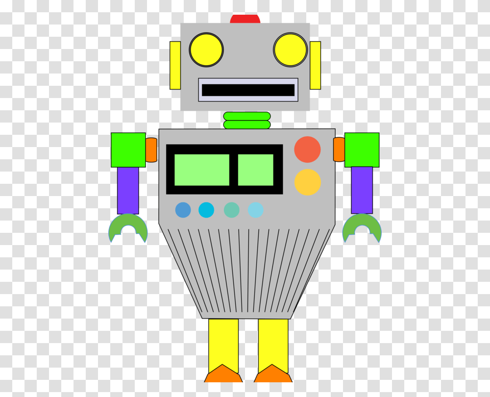 Science Fiction Drawing Laboratory, Arcade Game Machine, Robot, Pac Man Transparent Png