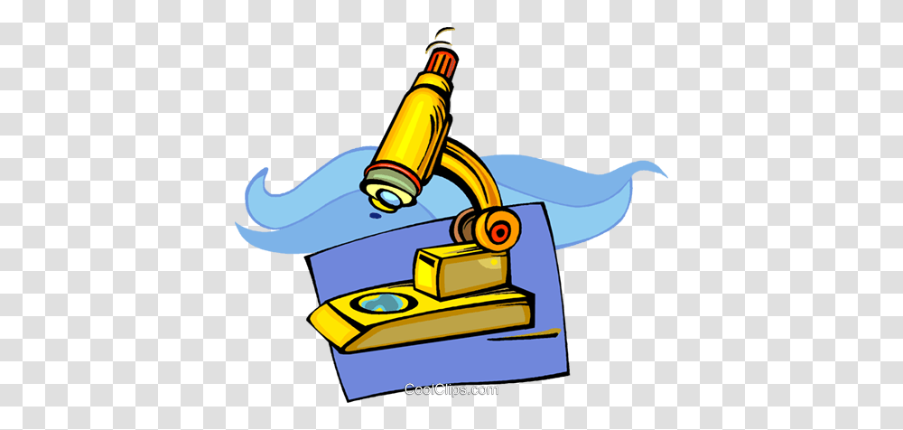 Science Microscope Royalty Free Vector Clip Art Illustration, Robot Transparent Png