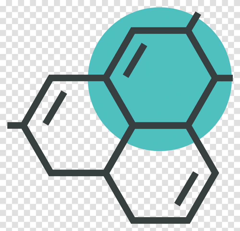 Science Molecules Hexagon Shape Icon, Sphere, Crystal, Symbol, People Transparent Png