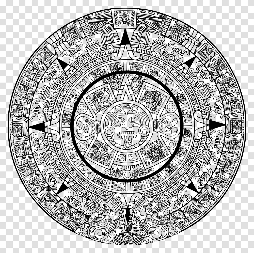 Science Symbol Aztec Calendar, Gray, World Of Warcraft Transparent Png